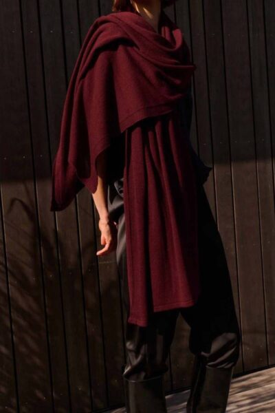 Sjaalmania cosy chic burgundy