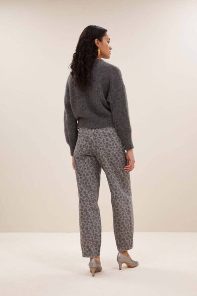 Sonny natural pullover dark grey By-Bar Amsterdam