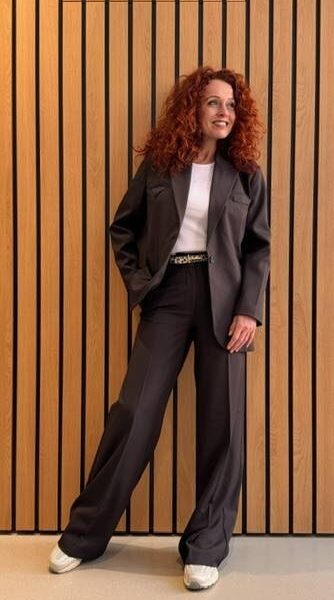 Premiere plain tall pant mocca Haute L’Amitie