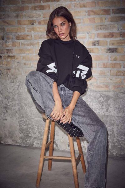Flip barrel grey tall jeans Haute L’Amitie