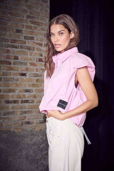 Dinnie ns poplin shirt bubblegum Haute L’Amitie