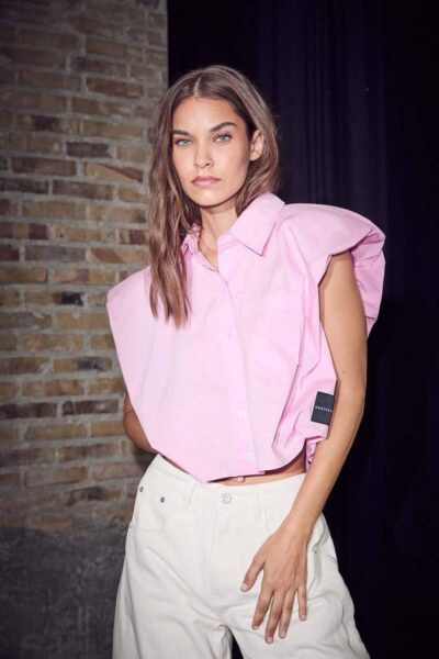 Dinnie ns poplin shirt bubblegum Haute L’Amitie