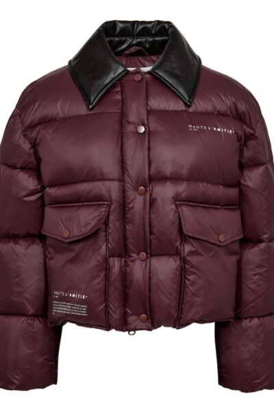 Climb crop pocket jacket dusty wine Haute L’Amitie