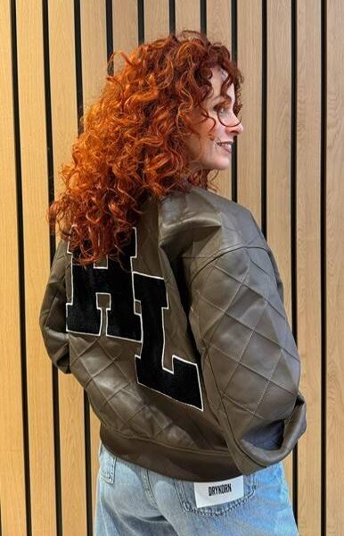 Quilt pu bomber mocca Haute L’Amitie