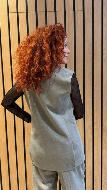 Nicole triangle tailor beige mel. Haute L'Amitie - Afbeelding 3