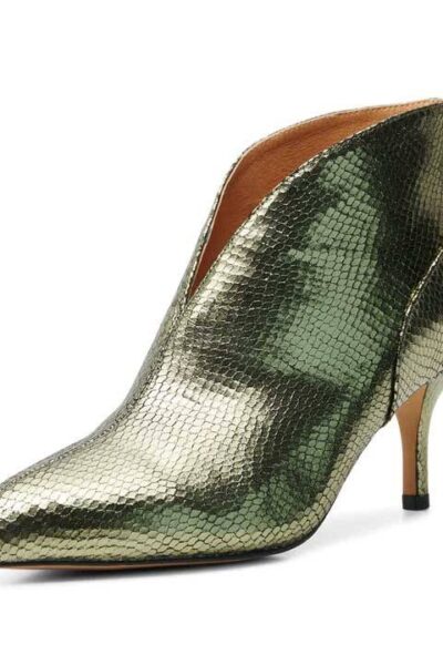 Valentine low cut snake silver olive Shoe The Bear