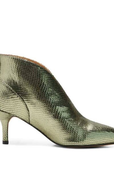 Valentine low cut snake silver olive Shoe The Bear