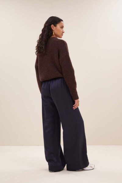 Sonny bulky pullover chocolate By-Bar Amsterdam