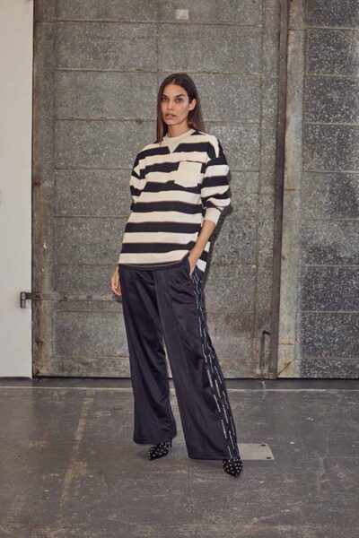 Logo tape track tall pant black Haute L’Amitie