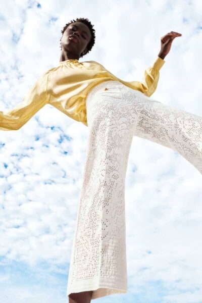 Ranee easy kick off white crochet Cambio