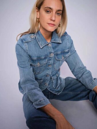 Anetta denim jacket blue Mos Mosh