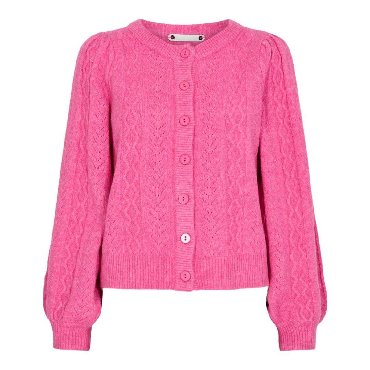Pixie pointelle cardigan pink Co’Couture