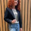 Vola crop blazer navy Co'Couture