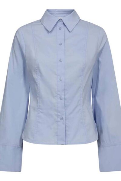 Sanna bell sleeve shirt pale blue Co’Couture