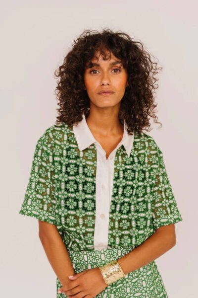 Flavia Goya vert shirt Sacrecoeur
