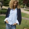 Tayla stripe shirt hydrangea Mos Mosh - Afbeelding 3