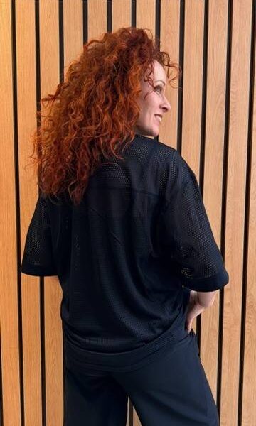 Drift HL lace tee black Haute L’Amitie