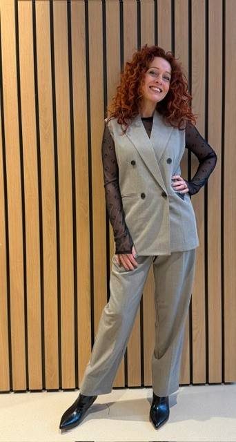 Nicole triangle tailor beige mel. Haute L'Amitie - Afbeelding 2