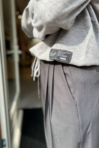 Michelle tailor tie tall pant dark grey L’Amitie