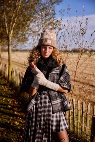 Darty fingerless gloves heather grey Barts