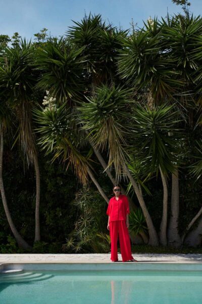 Benji satin stripe pants lollipop By-Bar Amsterdam