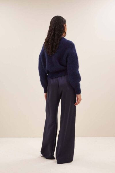 Benji metallic pants midnight By-Bar Amsterdam